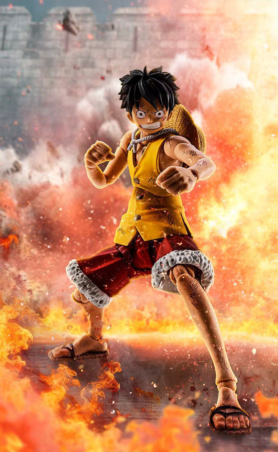 Bandai S.H.Figuarts One Piece Actionfiguren Marine Ford Summit War Monkey D. Luffy, Marco, Boa Hancock und Sir Crocodile - Bild 2