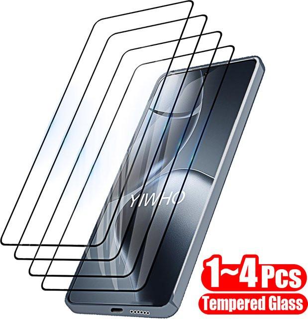 Schutzglas Set für Xiaomi 14T Pro, 1-4 Stück gehärtete Displayschutzfolien, transparent/schwarz - Bild 1