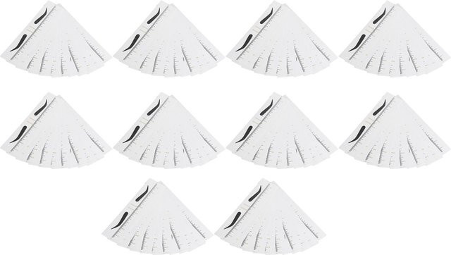 Koogeelife Augenbrauen Schablone Lineal Aufkleber, White, 100 Stück - Bild 1