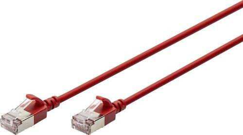 Digitus RJ45 Patchkabel CAT 6a F/FTP Ethernet LAN in Rot, 1 m Länge - Bild 1