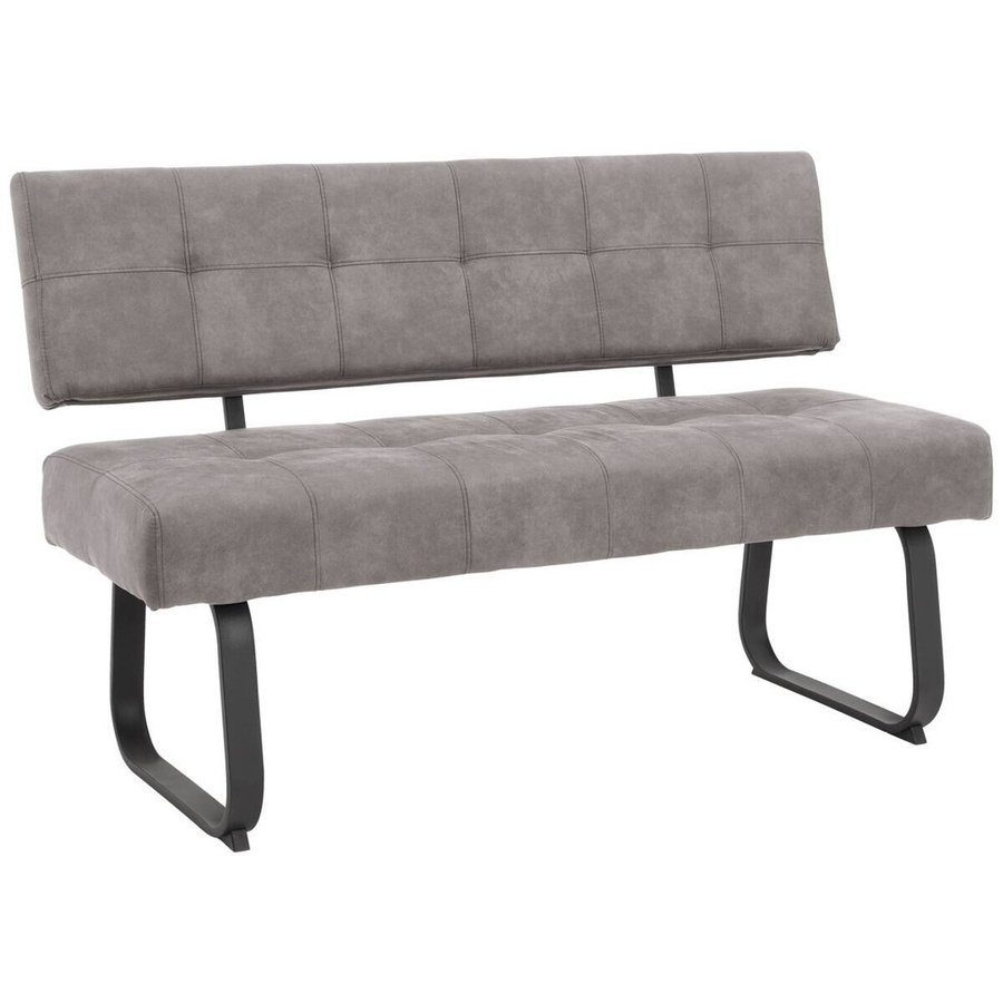 Essgruppe Hela in Grau und Eiche mit Microfaser-Polsterung, B/H/T: 180 x 76 x 90 cm - Bild 2