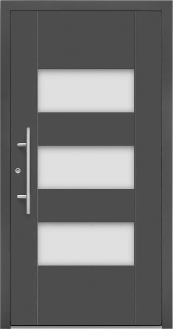 Splendoor Moderno M500/B Aluminium-Haustür mit Glaseinsatz in Anthrazit Metallic, B: 110 cm, H: 210 cm, Anschlag Links - Bild 1