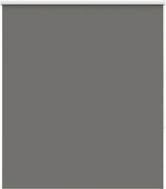 vidaXL Verdunkelungsrollo Grau aus Polyester mit Wärmedämmung B: 130 cm, H: 130 cm - Bild 1