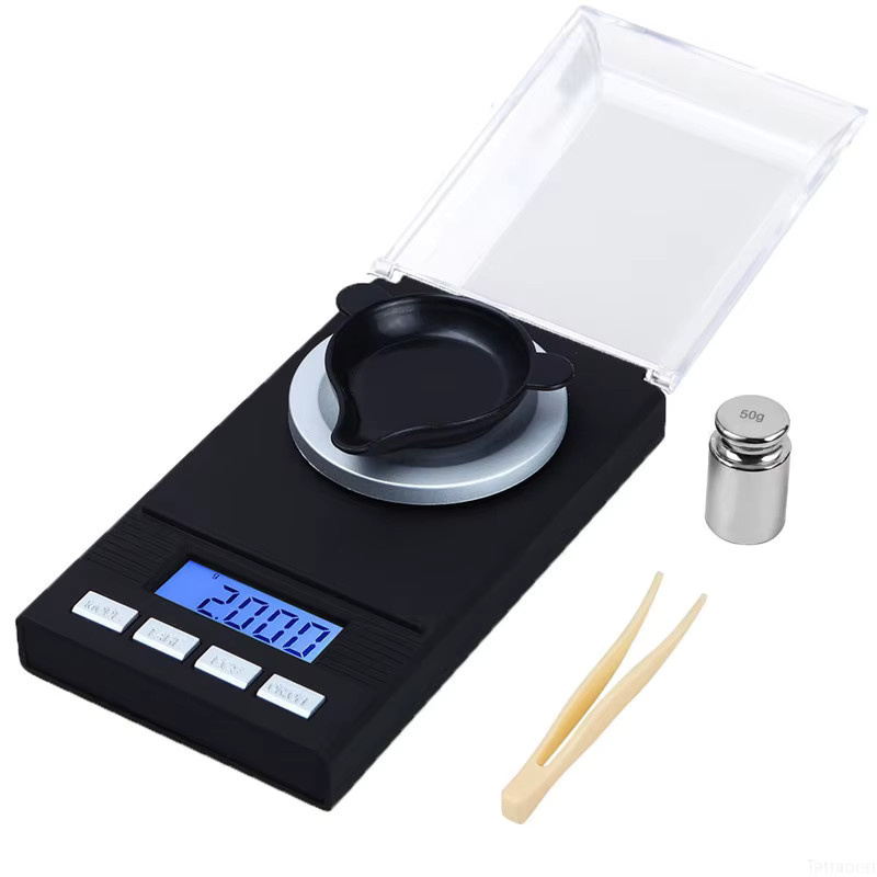 Tehaoen Elektronische Digitalwaage in Schwarz, Präzisions-Mini-Waage für Gold, Schmuck und Diamanten mit 0,001 g Messgenauigkeit - Bild 3