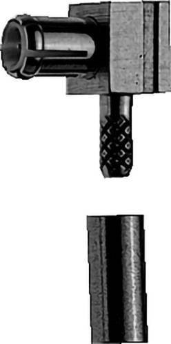 Telegärtner MCX-Kabelwinkelstecker 50 Ohm in Gold und Silber - Bild 1