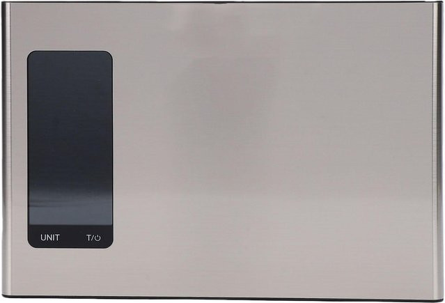 Koogeelife Digitale Küchenwaage aus Edelstahl mit HD-Display in Silber - Bild 1