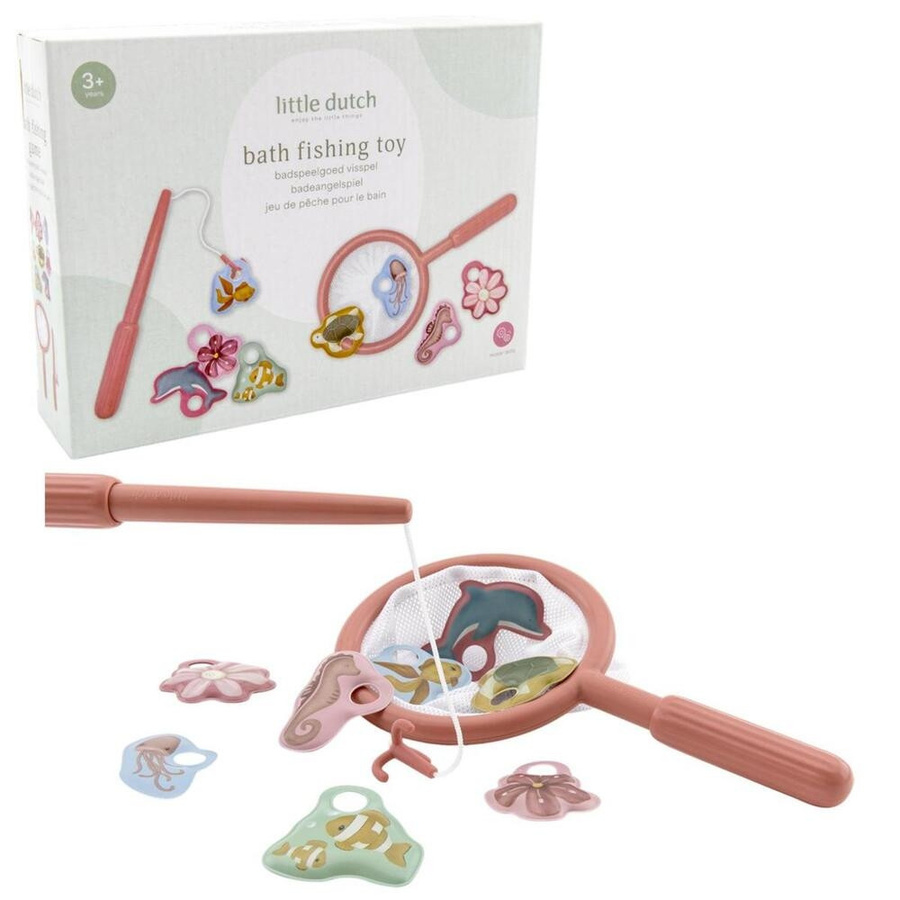 Little Dutch Angelspiel, Meerestiere, Rosa / Pink, ab 1,5 Jahre - Bild 1