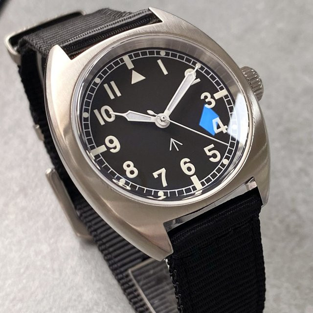 Tandorio Herrenuhr, Automatik, Edelstahl, 36 mm, Saphirglas, Schwarz - Bild 1