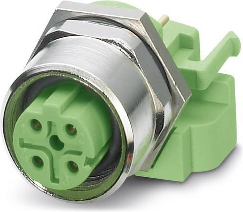 Phoenix Contact 1534627 Sensor-Aktor-Einbausteckverbinder M12 Buchse, 4-polig, grün, Schraubanschluss, 10 Stück - Bild 1