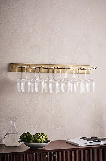 GIA Weinglashalter aus Metall in Gold, Breite: 80 cm - Bild 1