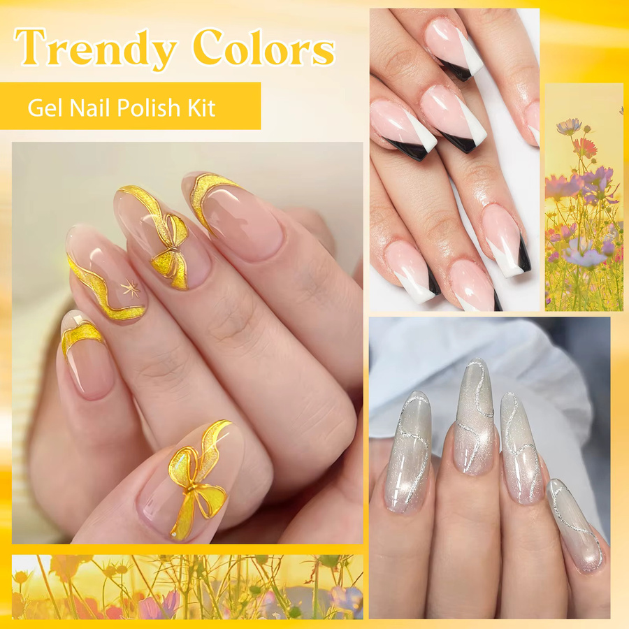 MEET ACROSS Glitzer-Nagellack-Set, 6-teilig, Schimmernd - Bild 5