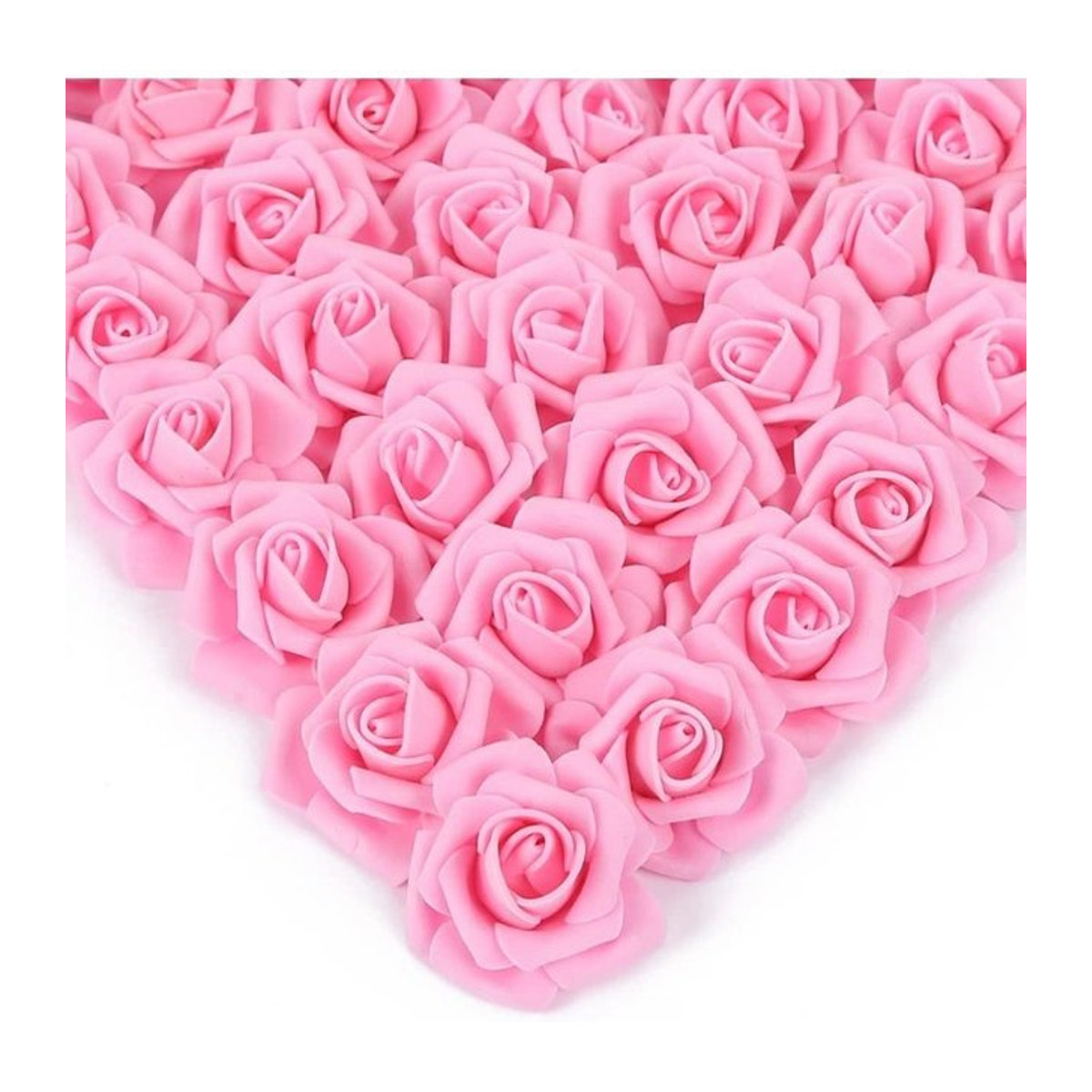 10 oder 20 Stück künstliche Rosenblüten aus Kunststoff in Weiß und Rosa für deine Dekoration bei Hochzeiten, Weihnachten oder Halloween - Bild 1