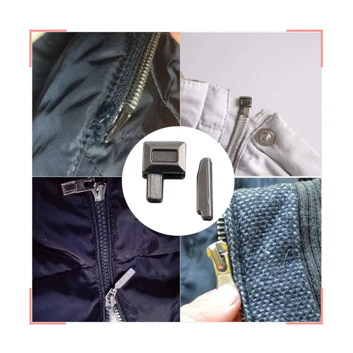 10 Paar Reißverschluss Stopper aus Legierung für DIY Reparaturen und Näbzubehör in Schwarz, Silber, Gold und Bunt - Bild 3