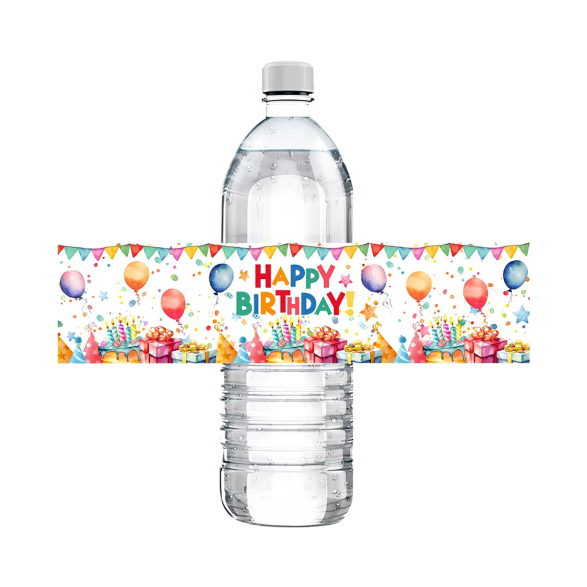10 Stück bunte Aufkleber mit Kuchen- und Ballon-Design für deine Geburtstagsverpackung und Partydekoration - Bild 2