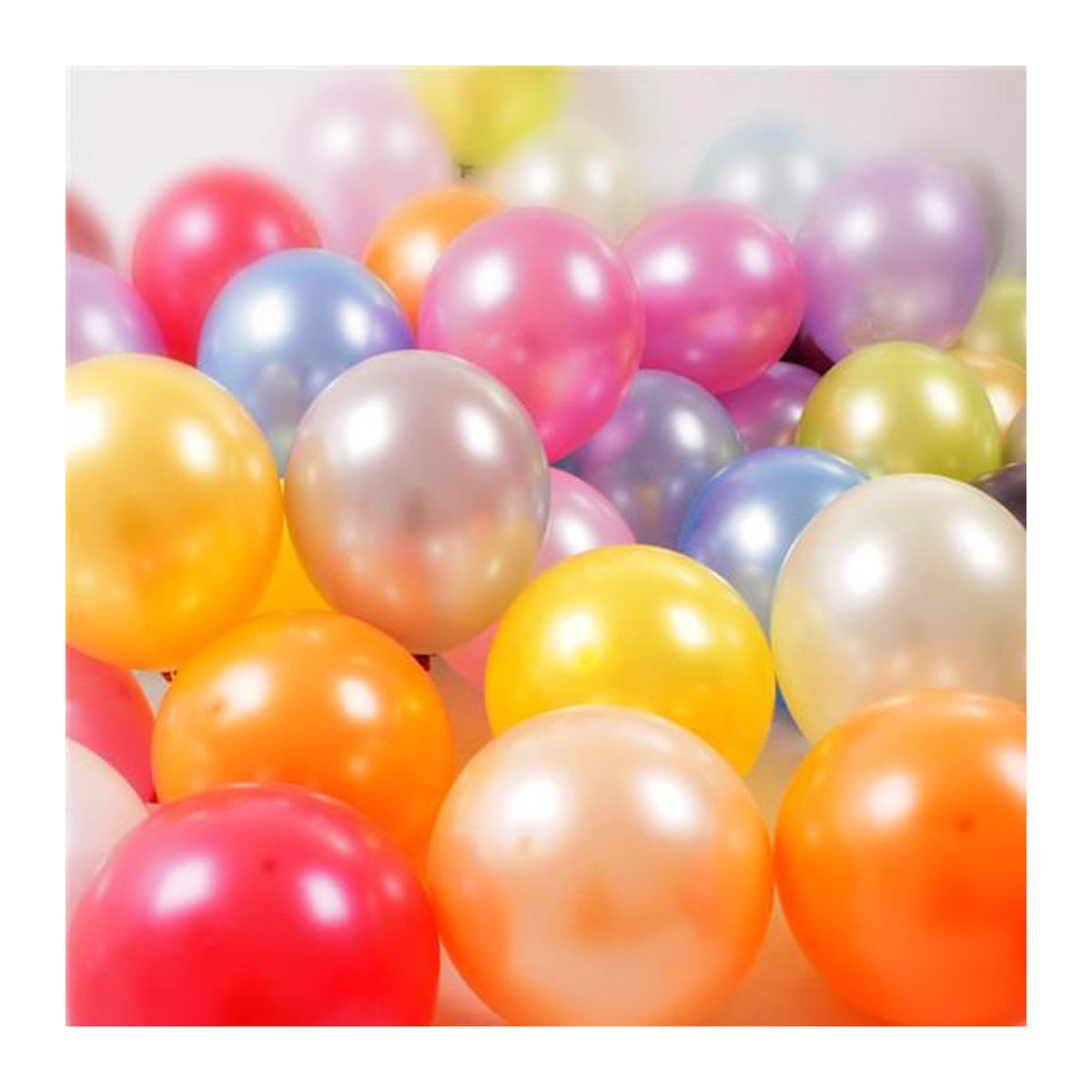 10 Stück Herz-Latex-Luftballons von Vichandar in Rot und Orange für Geburtstag und Hochzeit - Bild 1