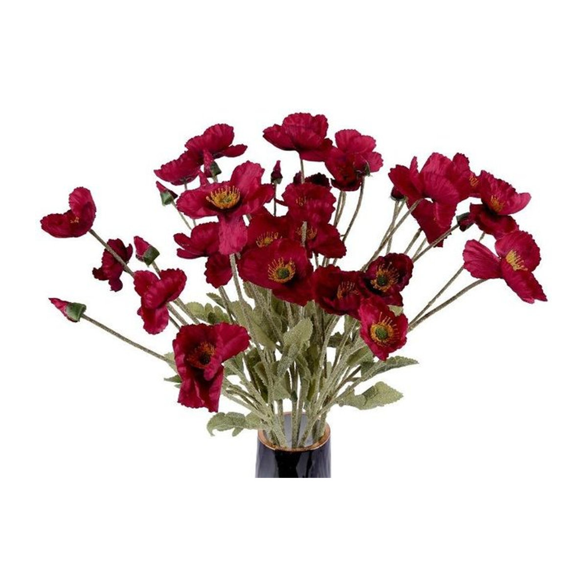 10 Stück künstliche Mohnblumen aus Seide von pearclub in Rot für deine Heimdeko oder Hochzeitsfeier - Bild 1
