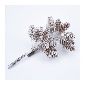10 Stück künstliche Tannenzapfen von smr in Braun für Weihnachtsdeko und Hochzeits-DIY