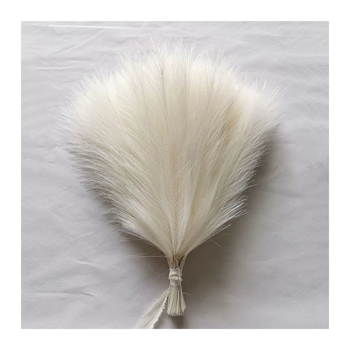10 Stück künstliches Pampa Gras Uflower in Beige als Boho Bouquet für Hochzeiten und Dekorationen - Bild 2