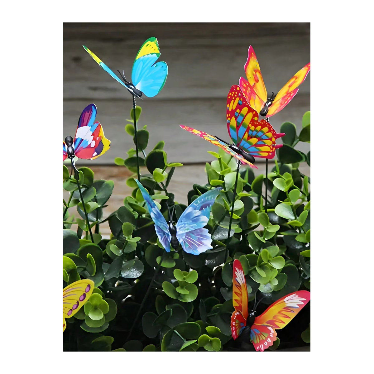 10 Stück leuchtende 3D-Schmetterlings-Gartenstecker in Bunt für deine moderne Heimdekoration - Bild 2