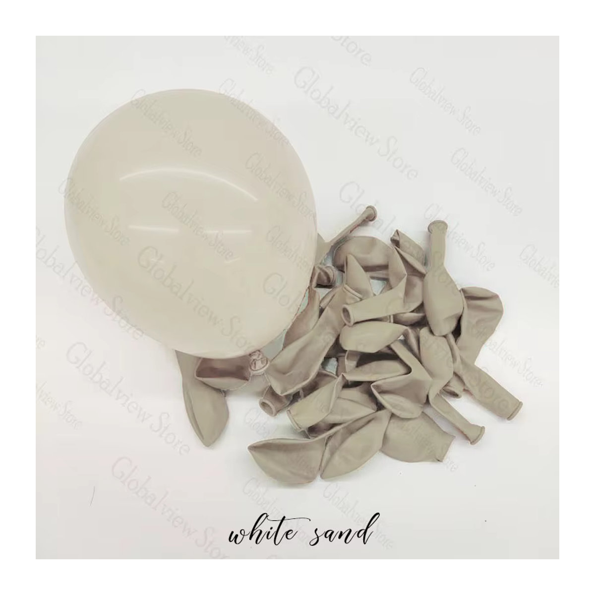 10 Stück MicroPlush Latexballons in Creme, Beige und Weiß für Boho Babyparty, Hochzeit oder Geburtstag - Bild 2