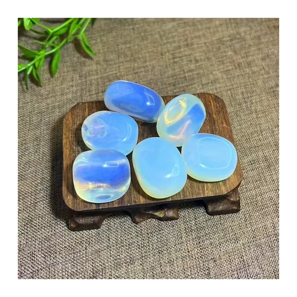 10 Stück natürliche Opalsteine in Blau, unregelmäßige Quarzkristall-Heilsteine für DIY-Schmuck und Dekoration - Bild 1