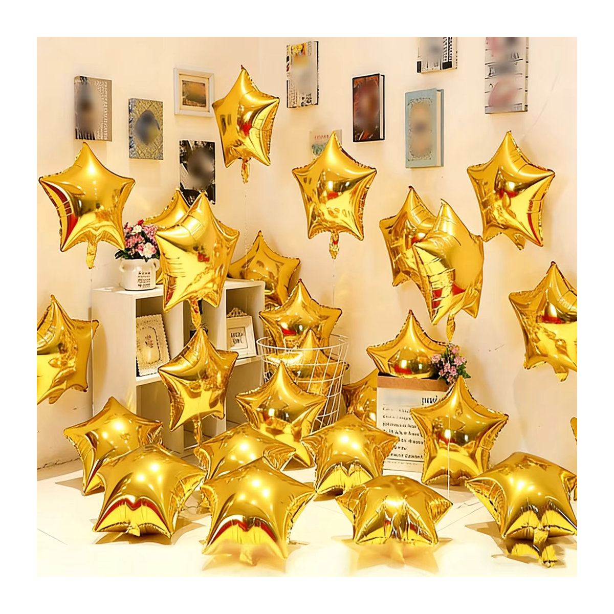 10 Stück OURFETE Stern-Folienballons in Lila und Mehrfarbig, 18 Zoll Metallische Mylar-Ballons in Sternform für deine Hochzeits- und Partydekoration - Bild 2