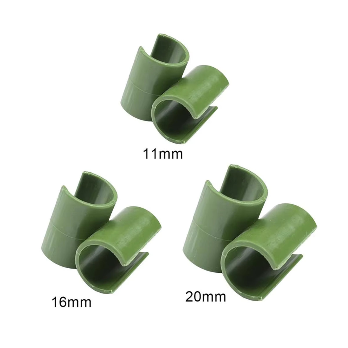 10 Stück pengliu Universal-Kunststoff-Clips zur Pflanzenunterstützung für Durchmesser von 11 bis 20 mm - Bild 4