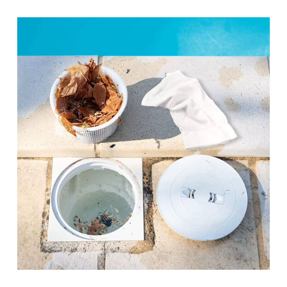 10 Stück Pool-Skimmer-Socken wiederverwendbare Feinmaschenfilter für effiziente Reinigung - Bild 5