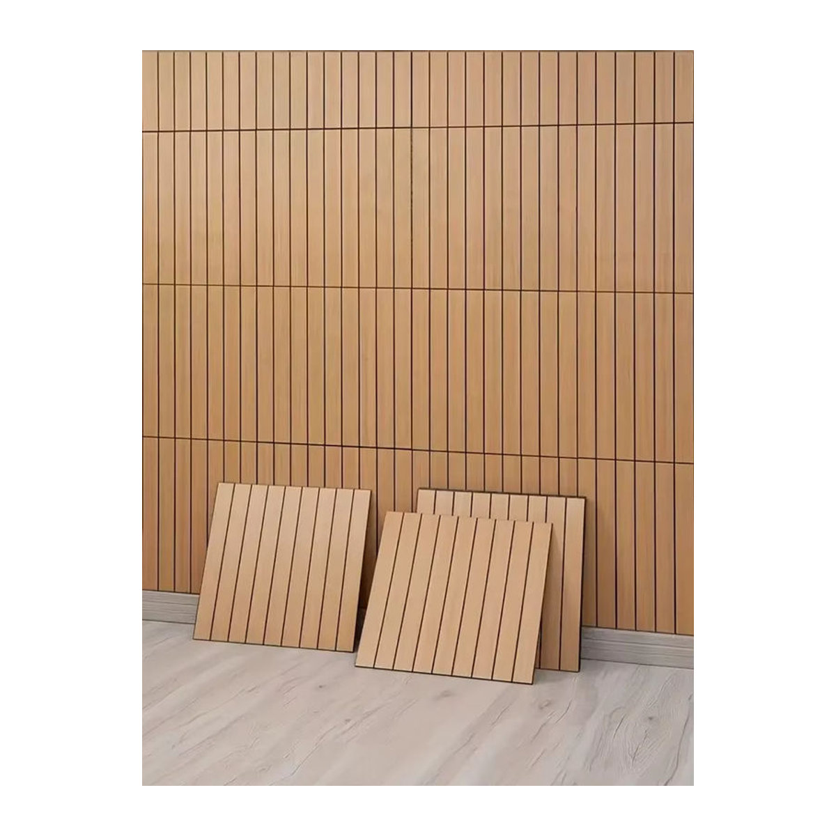 10 Stück selbstklebende 3D-Wandaufkleber Gittertafel von Cheng Mu sweet home in Beige, quadratisch, B/H: 40 x 40 cm - Bild 2
