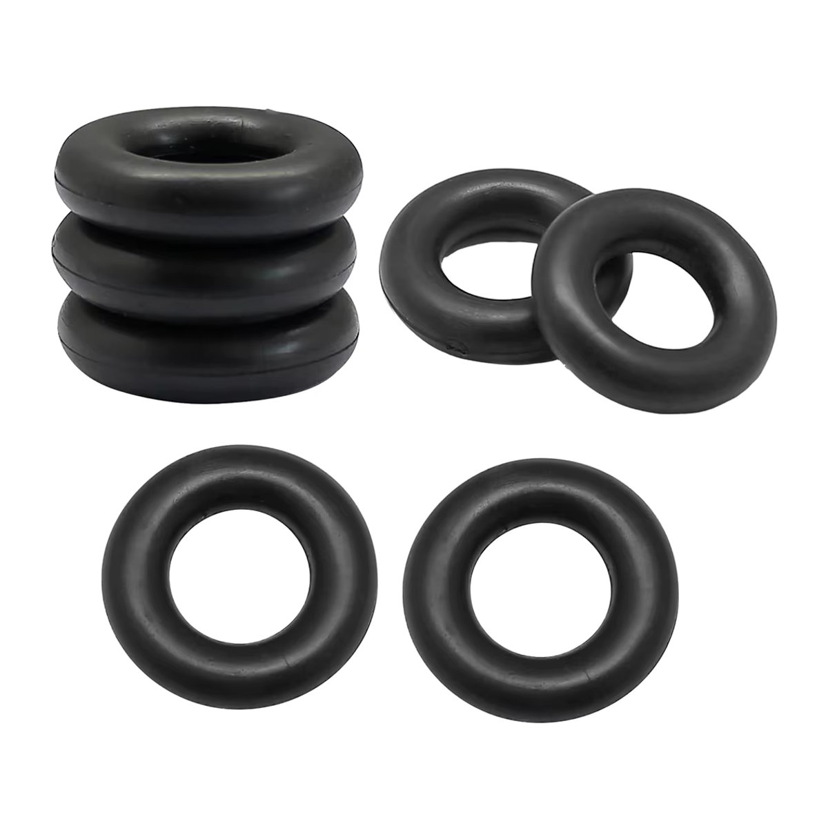 10 Stück Singer Brother Spulenwickler Gummireifen O-Ring Reibrad in Schwarz - Bild 5