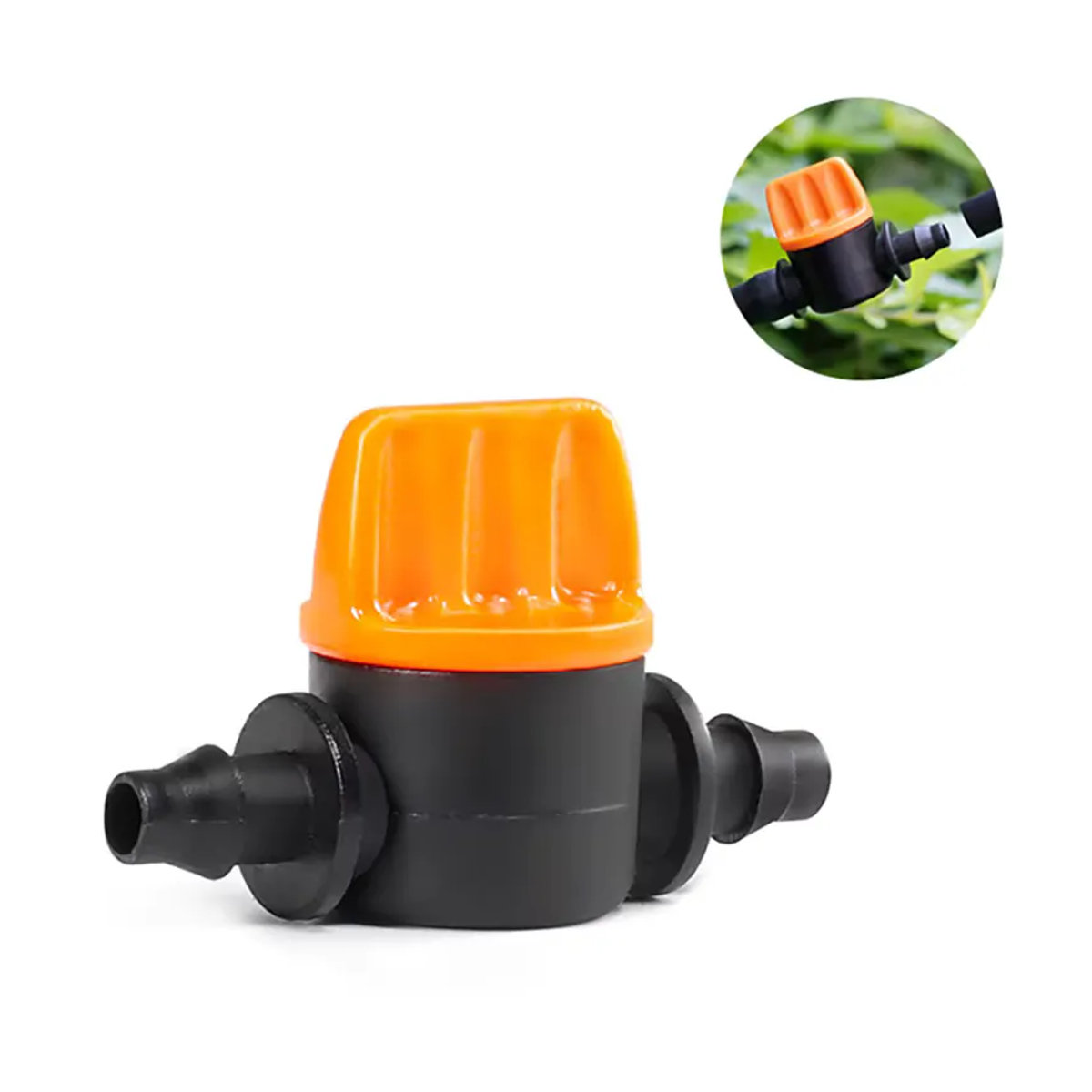 10 Stück Tropfbewässerungsventile 4/7 mm für Garten und Gewächshaus mit 4 mm PVC-Rohr - Bild 2