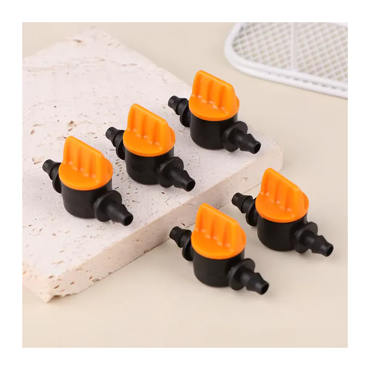 10 Stück Tropfbewässerungsventile 4/7 mm für Garten und Gewächshaus mit 4 mm PVC-Rohr - Bild 3