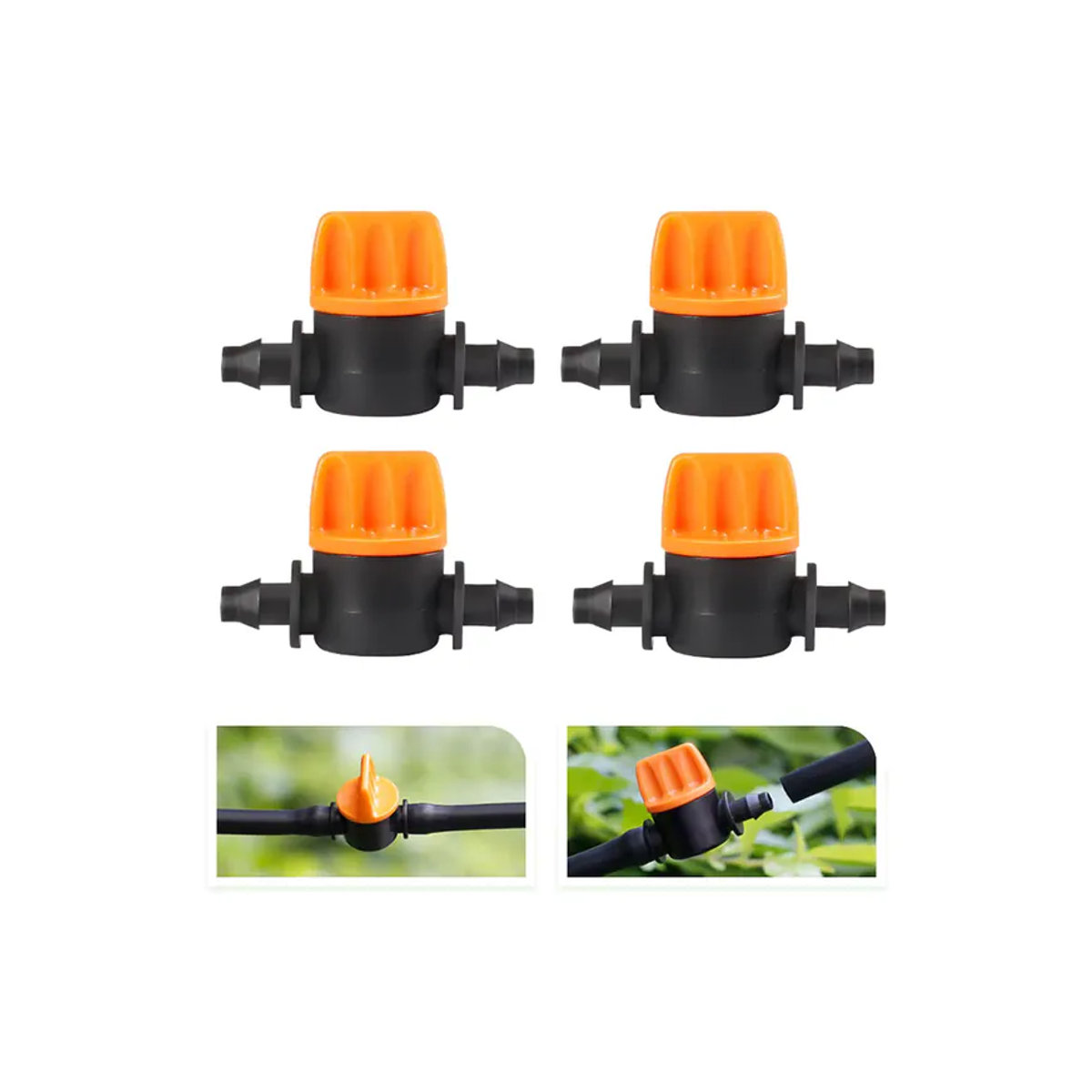 10 Stück Tropfbewässerungsventile 4/7 mm für Garten und Gewächshaus mit 4 mm PVC-Rohr - Bild 7