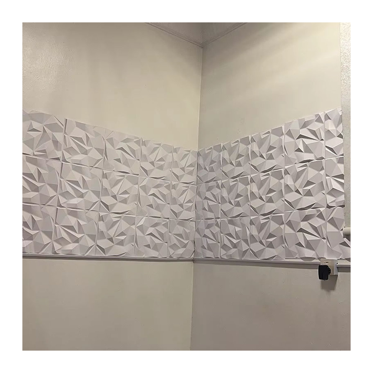10 Stück XBLOOM 3D Wandpaneele Geometrisch Weiß Modern Wandaufkleber für Innenräume - Bild 3