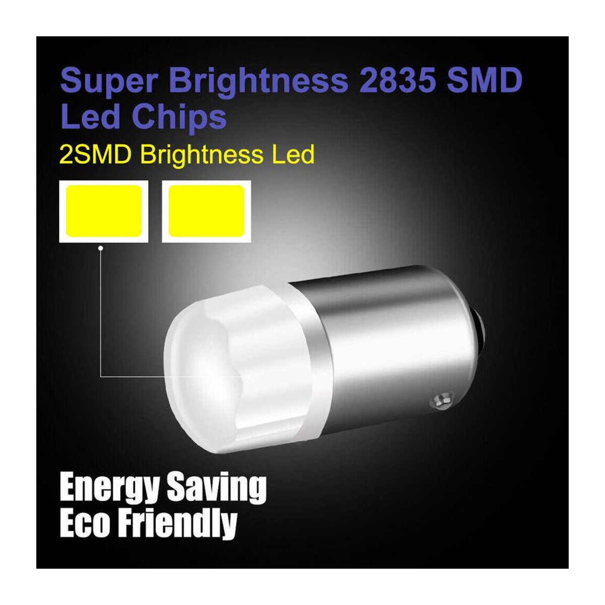 10 Stück XST Car LED Leuchtmittel Set für Auto in Weiß, BA9S T4W T2W T3W H5W 2835 SMD für Kennzeichenlampe, Innenleuchte und Anzeigelampe, 12V - Bild 5