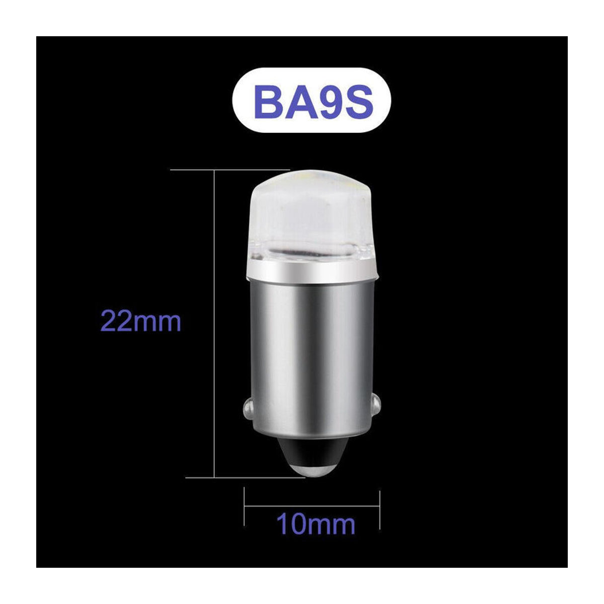 10 Stück XST Car LED Leuchtmittel Set für Auto in Weiß, BA9S T4W T2W T3W H5W 2835 SMD für Kennzeichenlampe, Innenleuchte und Anzeigelampe, 12V - Bild 6