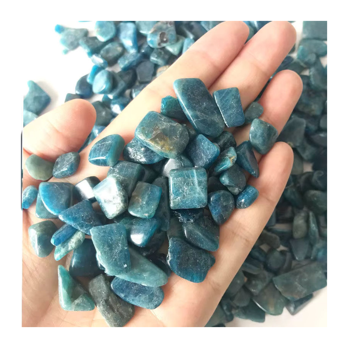 100 g blauer Kyanit-Quarzkristall von STONE BROTHERS als natürlicher Felschip zur Dekoration und Heilung - Bild 5