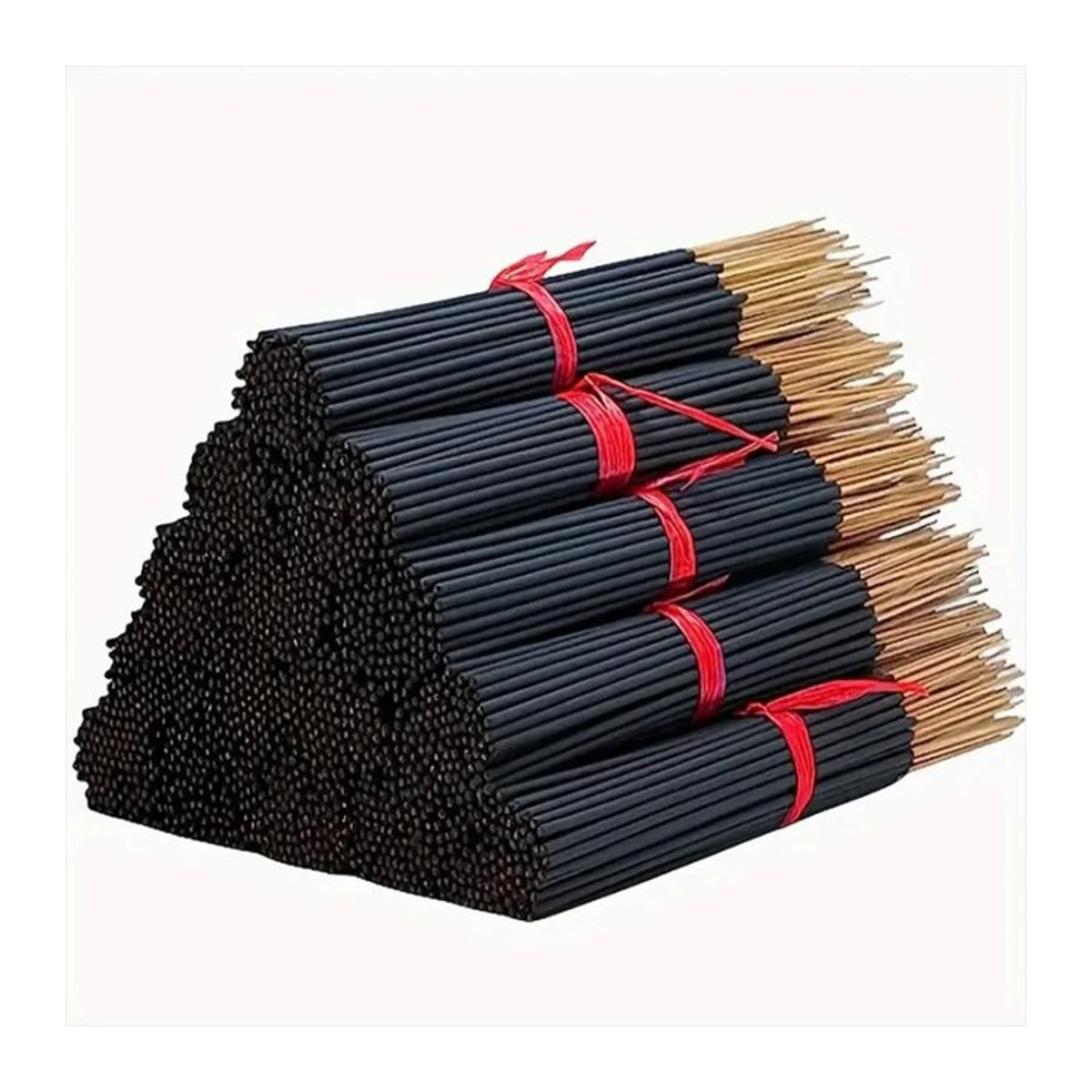 100 Japanische Kirschblüten-Räucherstäbchen mit langer Brenndauer, Duftrichtung Floral, Schwarz - Bild 1