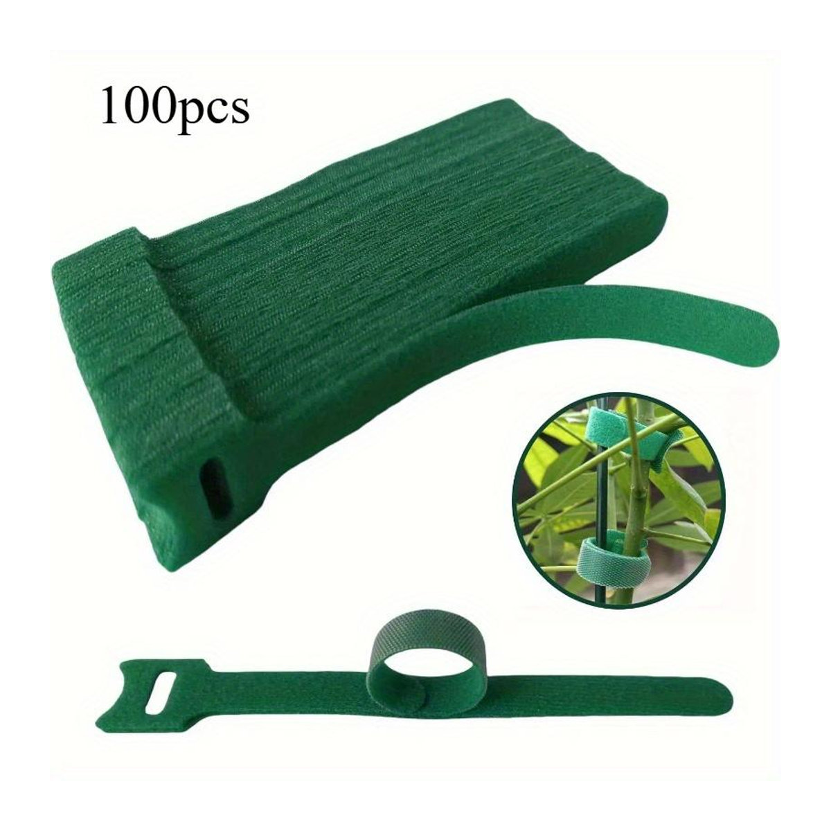 100 Stück SZwatch Wiederverwendbare Nylon Pflanzenbinder mit Klettverschluss, Wetterfeste Gartenbänder für Kletterpflanzen und Gewächshaus - Bild 9