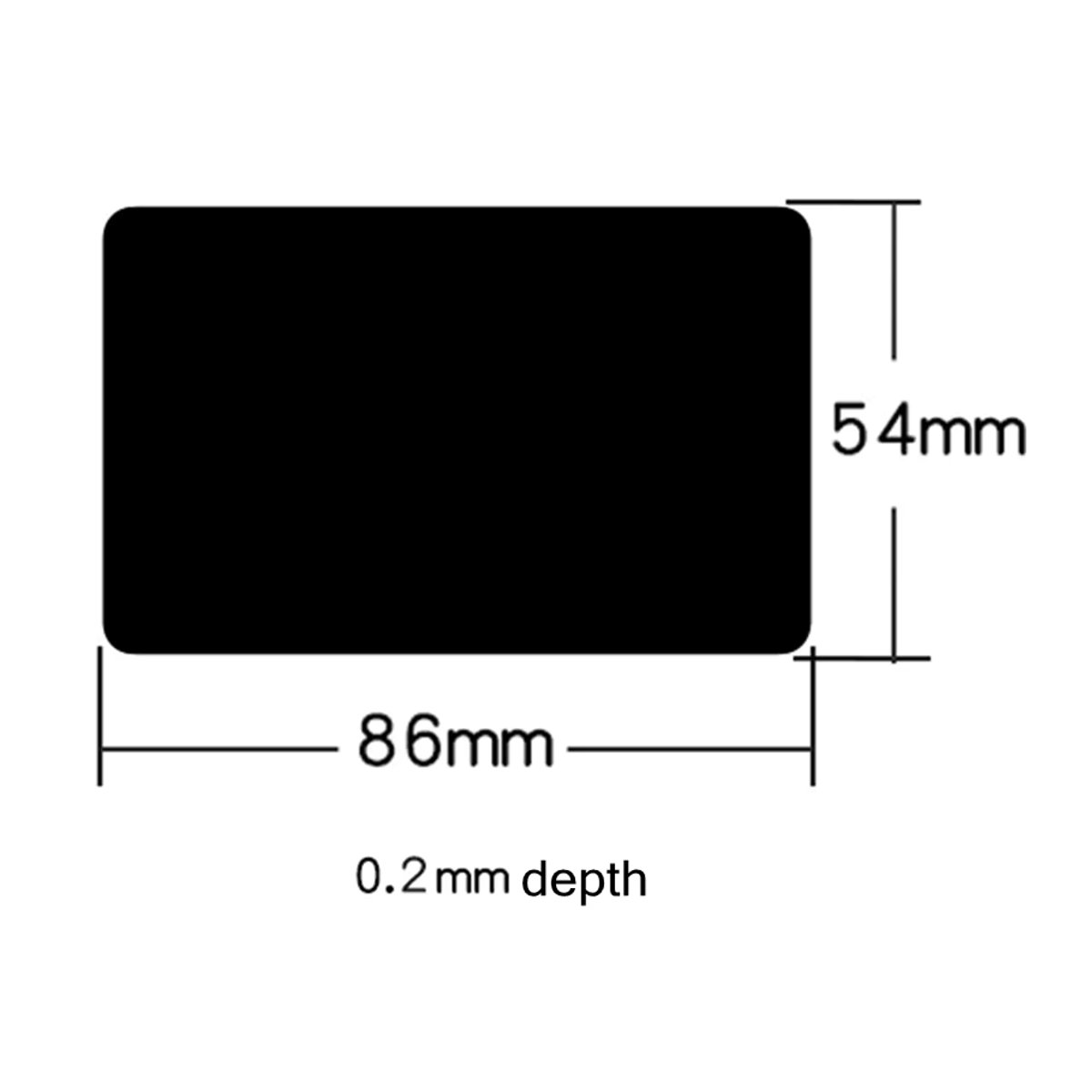 100 Stück Visitenkarten aus Metall von CraDiabh in Lila und Mehrfarbig, rechteckig und minimalistisch, geeignet für Lasergravur und Druck - Bild 5
