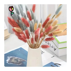 100 Stück YN HI FLOWER ENJOY YOUR LIFE Trockenes Pampasgras Bouquet in Mehrfarbig für Boho- und Landhaus-Dekorationen sowie Hochzeiten