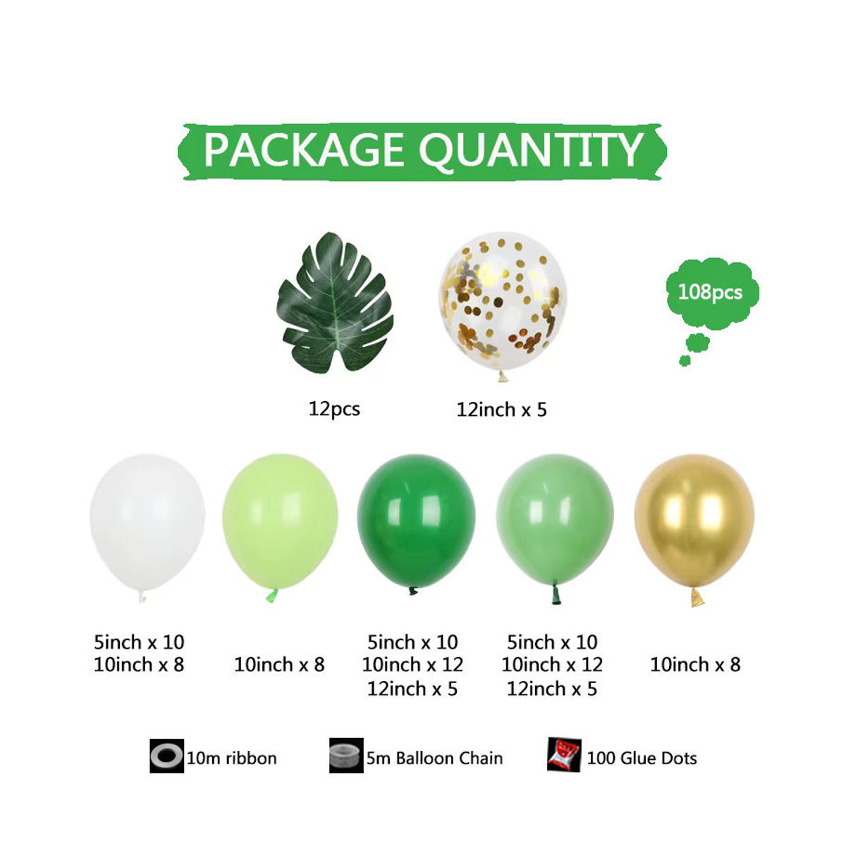 108 Stück König der Löwen Luftballon-Set aus Latex für Baby- und Kindergeburtstage, mehrfarbig, mit Girlande und Schnur zur Dekoration - Bild 4