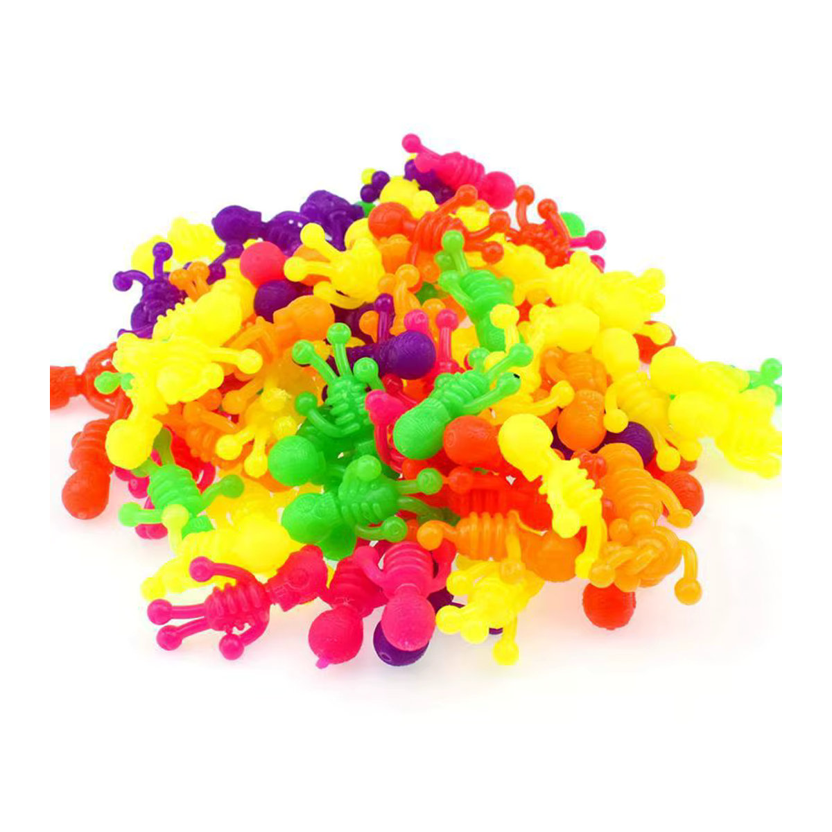 10er Set Alivparty Elastische Skelett und Zombie Figuren aus Kunststoff, Mehrfarbig, Halloween Deko und Kinder Spielzeug - Bild 4