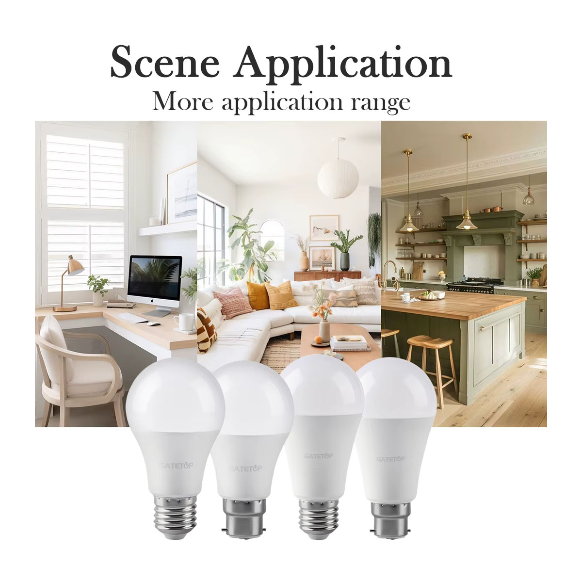 10er Set Gatetop LED Lampen E27 B22 Kaltweiß für Innenbeleuchtung - Bild 3