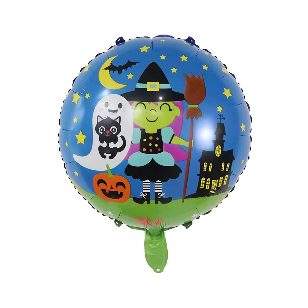 10er Set Halloween Folienballons von LQVYI mit Geist, Spinne, Schädel und Kürbis, 45,72 cm, Mehrfarbig - Bild 2