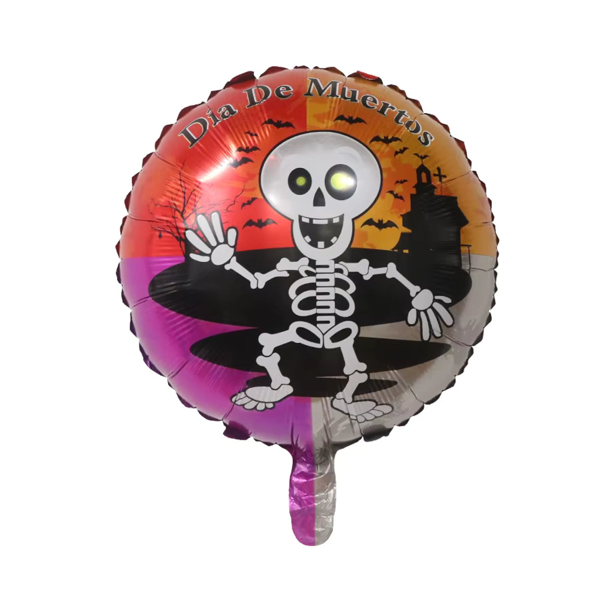 10er Set Halloween Folienballons von LQVYI mit Geist, Spinne, Schädel und Kürbis, 45,72 cm, Mehrfarbig - Bild 3