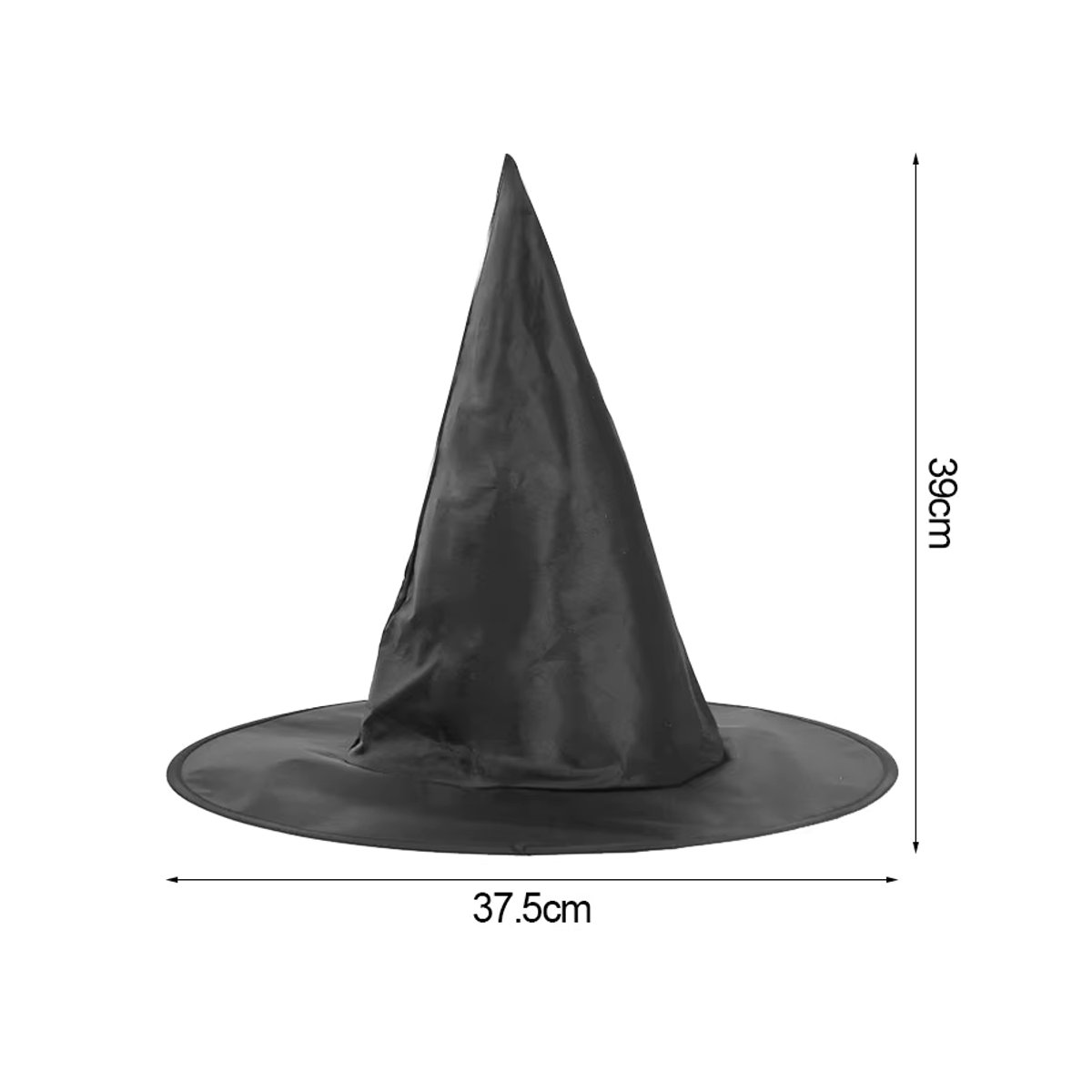 10er Set Halloween Zauberer Hüte von xunyihappy in Schwarz für Kinder und Erwachsene als Cosplay Kostüm und Dekoration - Bild 1