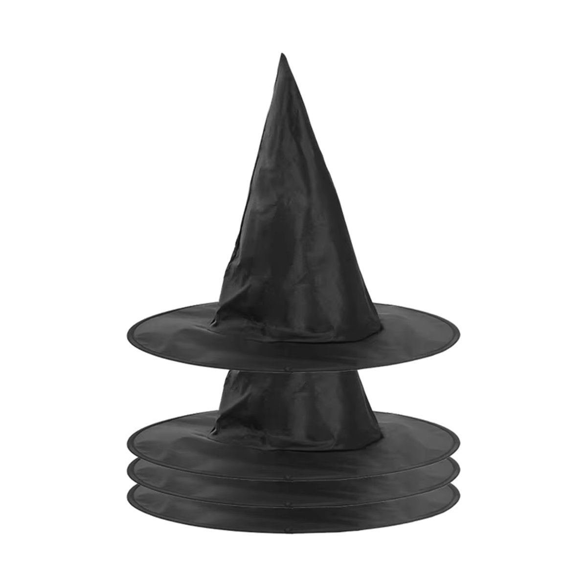 10er Set Halloween Zauberer Hüte von xunyihappy in Schwarz für Kinder und Erwachsene als Cosplay Kostüm und Dekoration - Bild 3