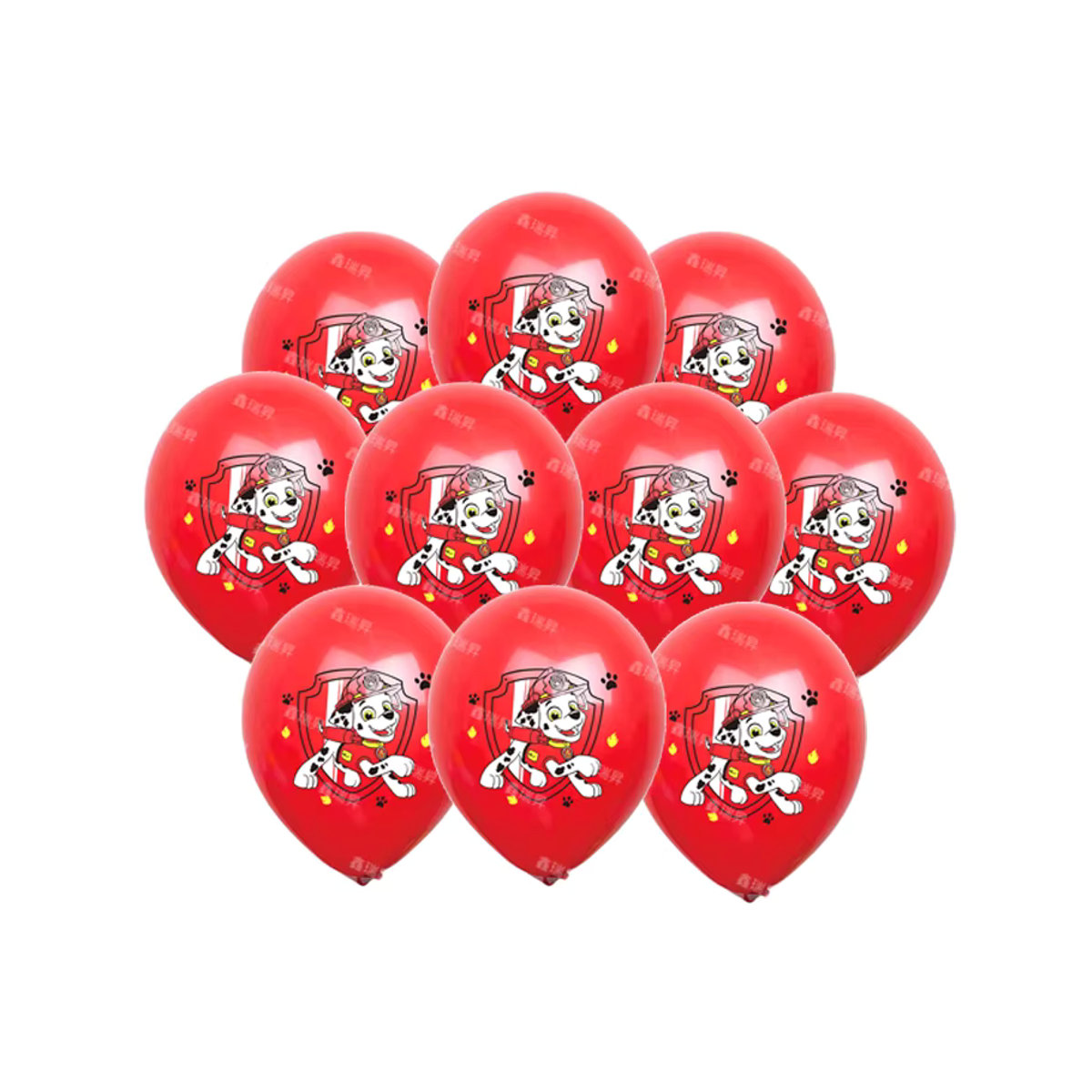10er Set Paw Patrol Cartoon Latex Ballons in Mehrfarbig für Kinder Geburtstagsdekoration - Bild 5