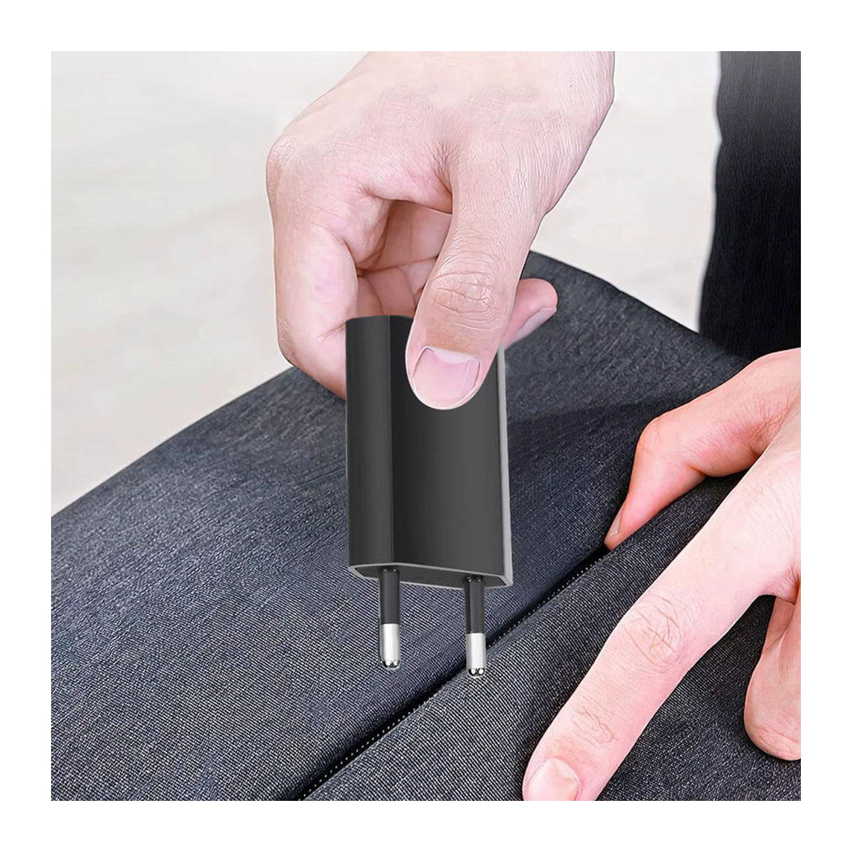 10er Set TAQKRED Universal USB Wandladegerät 5W EU Stecker in Schwarz für iPhone und Redmi Smartphones - Bild 3